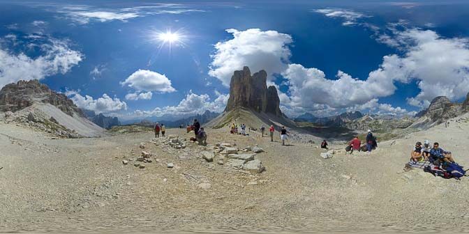 360° Ost Ansicht der Drei Zinnen