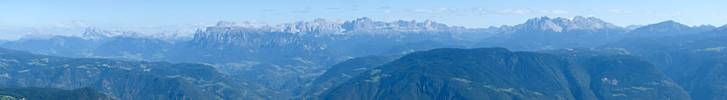 Bergpanorma der Südtiroler Gipfel