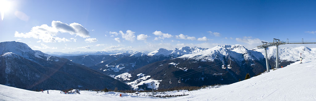 Winterliches Bergpanorama Reinswald