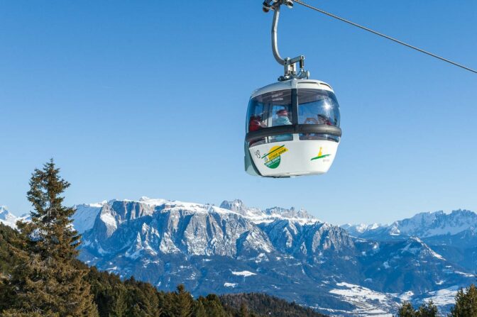 Dolomitenblick, Kabinenbahn, Kabinenumlaufbahn, Rittner Horn
