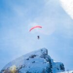 Marmolada, Marmolata, Paragleiten, Paragliding, Ski, Speedriding, Sport, Winter, inverno, sports, weiße Jahreszeit, winter