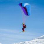 Paragleiten, Paragliding, Ski, Speedriding, Sport, Winter, Wintersport, inverno, sport invernale, sports, weiße Jahreszeit, winter, winter sports