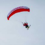 Paragleiten, Paragliding, Ski, Speedriding, Sport, Winter, Wintersport, inverno, sport invernale, sports, weiße Jahreszeit, winter, winter sports
