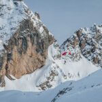 Dolomiten, Marmolada, Marmolata, Paragleiten, Paragliding, Ski, Speedriding, Sport, Winter, Wintersport, inverno, sport invernale, sports, weiße Jahreszeit, winter, winter sports