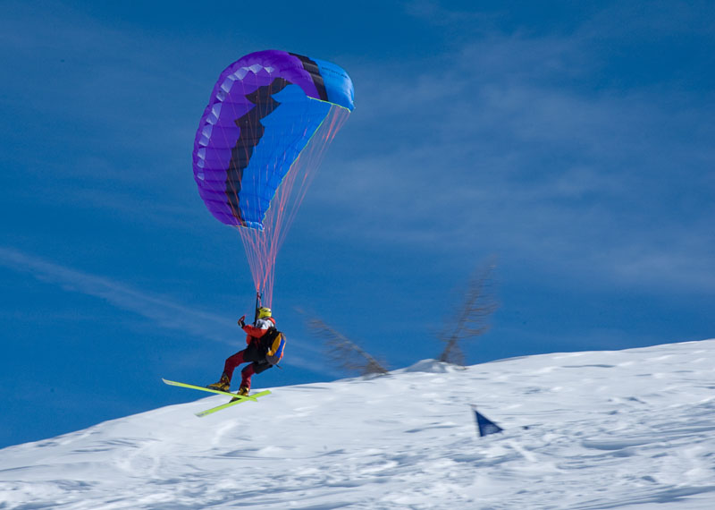 Ski Gliding auf der Marmolata