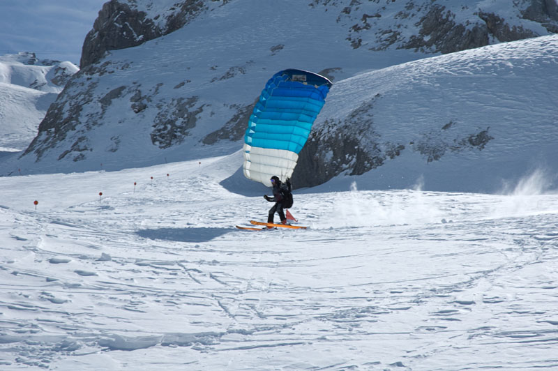 Ski Gliding auf der Marmolata