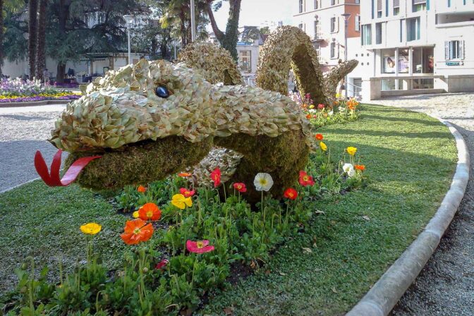 Blumenmeer zu Ostern in Meran