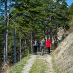 Andreas, Anni, Nadia, Wanderweg, sentiero