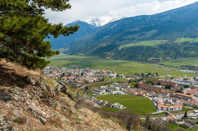 Ein Blick nach Schlanders