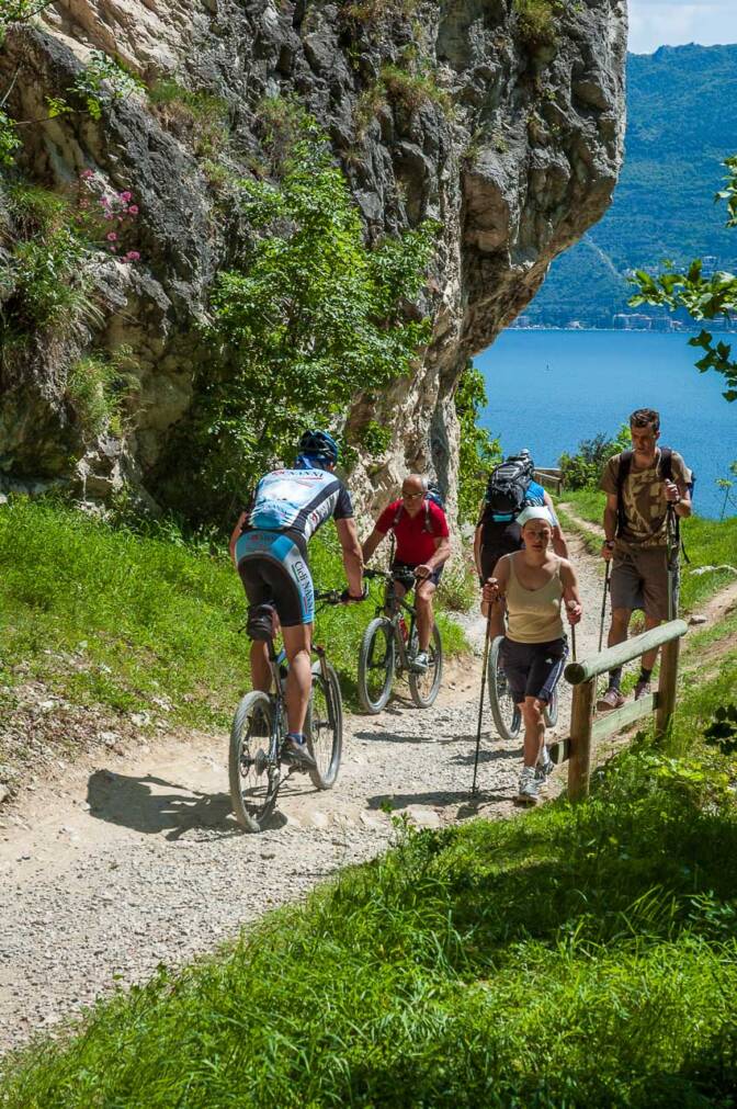 Die Ponale-Panoramastraße ist ein Eldorado für Mountainbiker