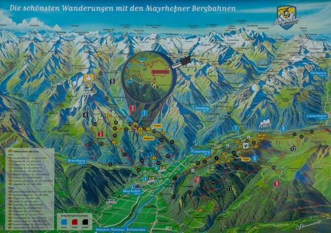 Panoramakarte Penken