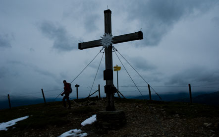 Gipfelkreuz am Tschiernock