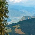 Blick nach Bozen, Cisloner Alm, Etsch