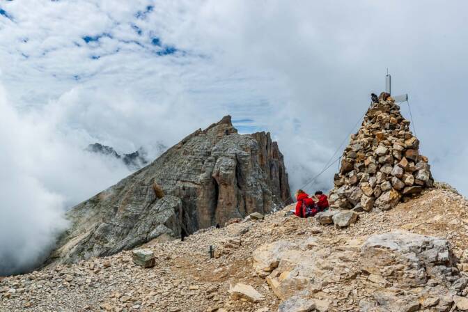 Gipfelkreuz, Latemar, Latemar Spitze, Wolke, Wolken