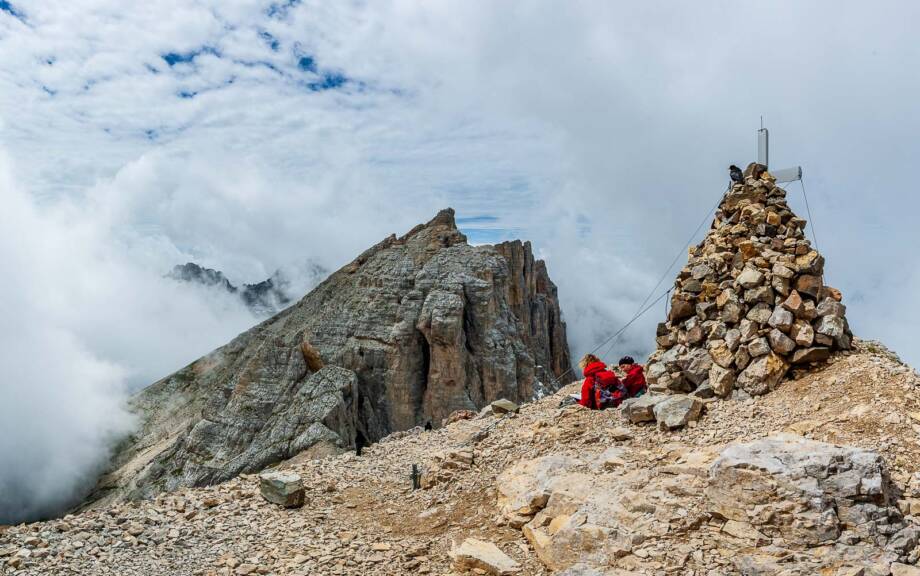 Gipfelkreuz, Latemar, Latemar Spitze, Wolke, Wolken