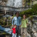 Anni, Dietmar, Laurin, Sacra di Vallesinella, Vallesinella Wasserfälle