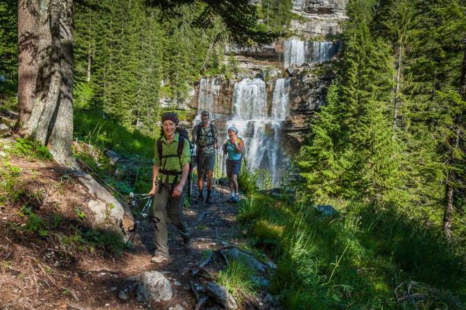 Abschied von den Vallesinella Wasserfällen