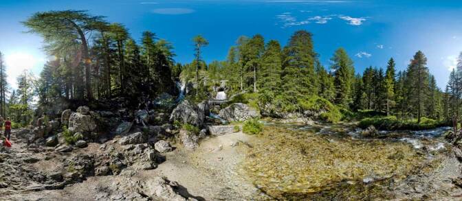 Hier entspringt der Zufluss des Gardasees, der Fluss Sarca