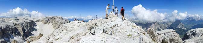 Rundumblick am Piz Pisciadù