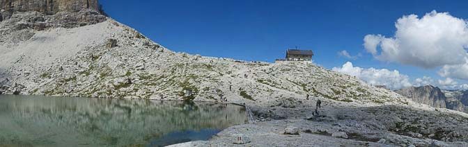 Der Piscidù See (Lech de Pisciadù) am Fuße des Piz Pisciadù