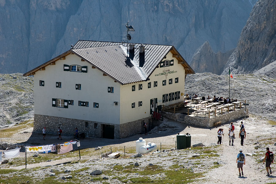 Berggasthaus im Sellastock