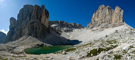 Pisciadù See und Piz Pisciadù