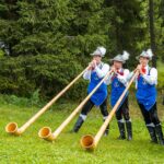 Alphornbläser, König Laurin Schupfenwanderung, Schupfenfest