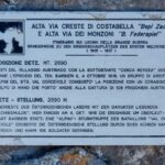 Infotafel Alta Via Creste di Costabella Bepi Zac