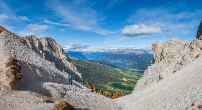 Die Drei-Finger-Scharte mit Blick Richtung Zillertaler Alpen