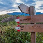 Auer, Castelfeder, Hinweisschild, Schild, Wanderschild, Wanderwegweiser, Wegweiser, wandern