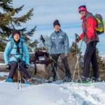 Anni, Irene, Penegal, Schneeschuhwandern, Uwe, Winter, inverno, wandern, weiße Jahreszeit, winter