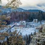 Bergstation, Mendelbahn, Mendelbahnstation, Mendelpass, Mendelstandseilbahn, Penegal, Winter, inverno, wandern, weiße Jahreszeit, winter