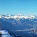 Berg, Berge, Catinaccio, Corno Bianco, Corno nero, Dolomiten, Gantkofel, Gantkofel Ausblick, Latemar, Macaion, Marmolada, Marmolata, Panoramaaufnahme, Rosengarten, Rosengartengruppe, Schnee, Schwarzhorn, Weisshorn, Weißhorn, Winter, inverno, weiße Jahreszeit, winter
