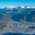 Berg, Berge, Bolzano, Bolzano e dintorni, Bozen, Catinaccio, Dolomiten, Etschtal, Gantkofel, Gantkofel Ausblick, Landeshauptstadt Südtirol, Latemar, Macaion, Rosengarten, Rosengartengruppe, Schlern, Schlerngebiet, Schlernmassiv, Schlernspitzen, Schnee, Sciliar, South dell’Alto Adige, Süden Südtirol, Süden Südtirols, Südtirols Süden, Vogelperspektive, Winter, inverno, weiße Jahreszeit, winter