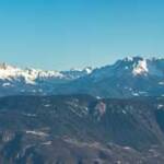 Catinaccio, Corno Bianco, Corno nero, Dolomiten, Gantkofel, Gantkofel Ausblick, Latemar, Macaion, Marmolada, Marmolata, Panoramaaufnahme, Rosengarten, Rosengartengruppe, Schnee, Schwarzhorn, Weisshorn, Weißhorn, Winter, inverno, weiße Jahreszeit, winter