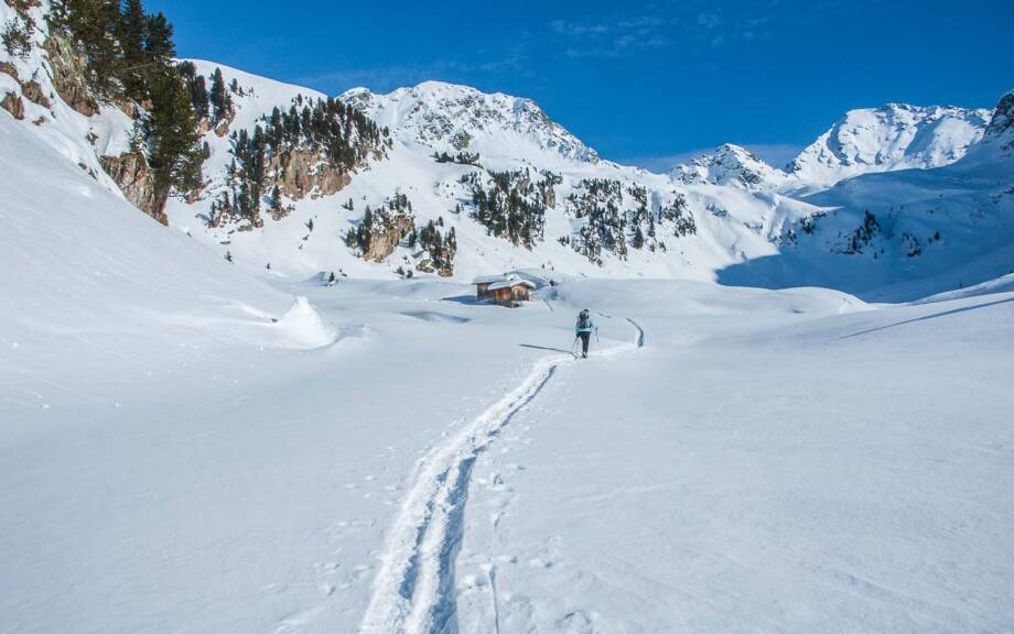 Schneeschuhwandern, Tramin Tal, Traminer Alm