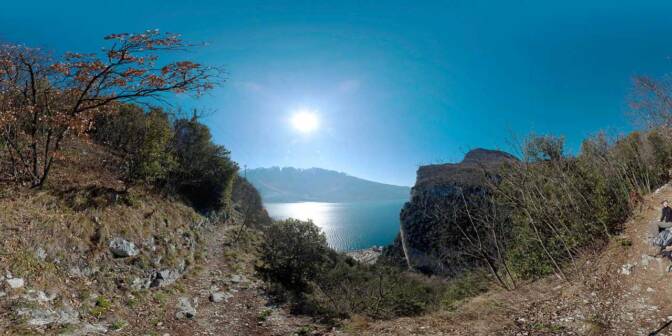 360° über dem Gardasee, wenige Minuten vom Staubecken und Stollen entfernt.