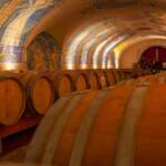 BZ, Erste & Neue Kellerei, Fass, Freske, Fresken, Fresko, Fässer, Italien, Kaltern, Kellerei, Wandmalerei, Weinfass, Weinfässer, Weinkeller, Weinkellerei, cantina, cantina vinicola, wine cellar, winery