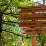 BZ, Hinweisschild, Italien, Oberbozen, Ritten, Schild, Wanderschild, Wanderwegweiser, Wegweiser