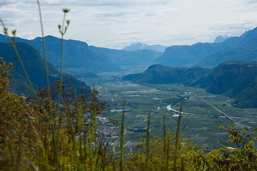 Blick auf das Südtiroler Unterland