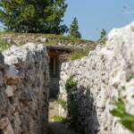 Erster Weltkrieg, Kriegsschauplatz, Passo di Valparola, Posizione Edelweiß, Schützengraben, Schützengräben, Valparolapass, first world war, prima guerra