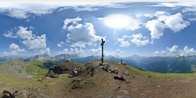 Herrlicher Panoramablick am Col di Lana