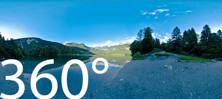 Am Lago di Tovel auch lago rosso genannt (Deutsch: Tovelsee bzw. Roter See)