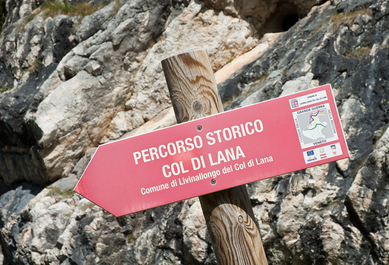 Historischer Wanderweg am Col di Lana