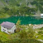 Berghaus, Bergsee, Erdemolo Hütte, Erdemolo See, Hütte, Schutzhaus, Schutzhütte, See, baita, cabana, cabin, capanna, chalet, hut, lago, lake, refuge, rifugio