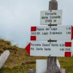 Hinweisschild, Lagorai, Lagoraikette, Lagorei, Lagoreikette, Schild, Wanderschild, Wanderwegweiser, Wegweiser