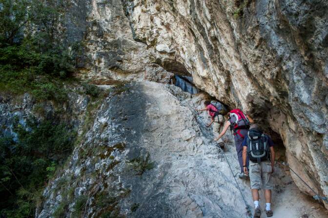 Klettersteig Burrone Giovanelli