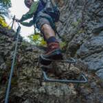 Klettersteig Burrone Giovanelli, Leiter
