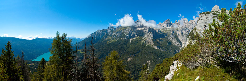 Blick auf die Brenta Dolomiten