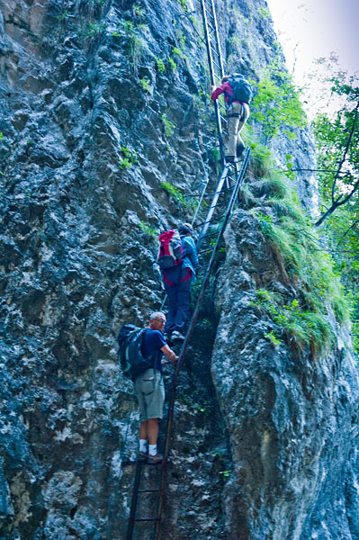 Burrone Klettersteig bei Mezzocorona